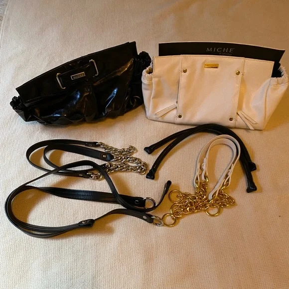 Miche Bags Black And White Miche Covers With Handles Poshmark